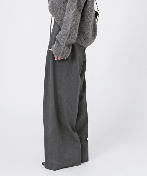 AP STUDIO(エーピーストゥディオ)の「New High-waisted wide Pants(スラックス・レディース・チャコールグレー・38/40/36/34)」の21枚目の写真
