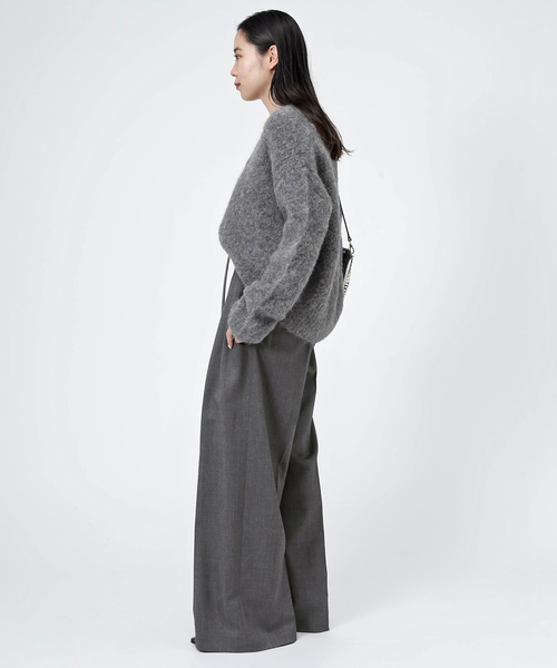 AP STUDIO(エーピーストゥディオ)の「New High-waisted wide Pants(スラックス・レディース・チャコールグレー・38/40/36/34)」の18枚目の写真