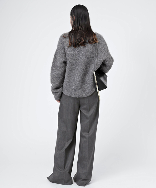 AP STUDIO(エーピーストゥディオ)の「New High-waisted wide Pants(スラックス・レディース・チャコールグレー・38/40/36/34)」の17枚目の写真