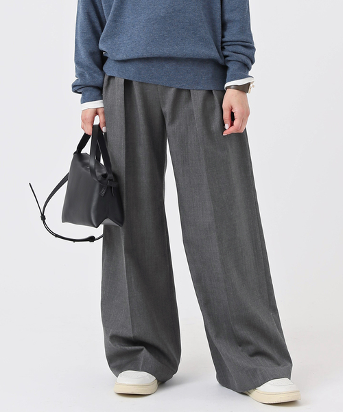 AP STUDIO(エーピーストゥディオ)の「New High-waisted wide Pants(スラックス・レディース・チャコールグレー・38/40/36/34)」の16枚目の写真