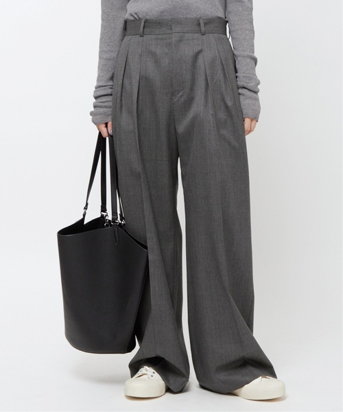 AP STUDIO(エーピーストゥディオ)の「New High-waisted wide Pants(スラックス・レディース・チャコールグレー・38/40/36/34)」の8枚目の写真