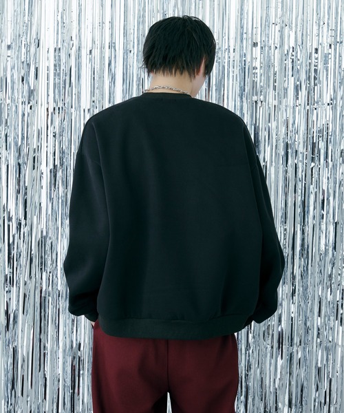 Ellno Loset（エルノロゼット）の「フラワー刺繍スウェット（スウェット・メンズ・ブラック/オフホワイト・MEDIUM/SMALL/LARGE）」の18枚目の写真