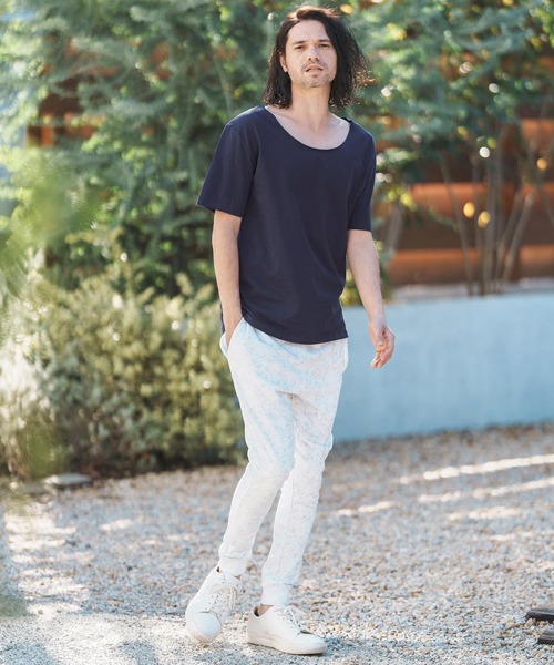 CAMBIO(カンビオ)の「mt8768-Uネックカットオフカットソー(Tシャツ/カットソー・メンズ・グリーン/ホワイト/ネイビー/レッド・S/M/L)」の8枚目の写真
