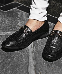 SOMEDIFF（サムディフ）の「【SOMEDIFF】クロコローファー メンズ PUレザー フェイクレザー シューズ（ローファー）」