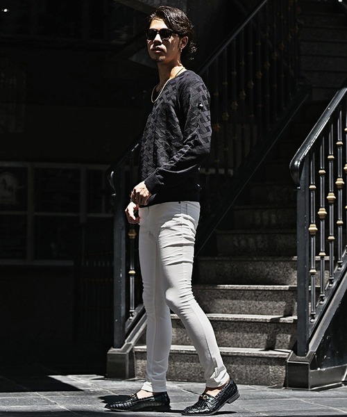 SOMEDIFF(サムディフ)の「【SOMEDIFF】クロコローファー メンズ PUレザー フェイクレザー シューズ(ローファー・メンズ・グレー/ブラック/ホワイト/ブラック系・S/M/L)」の7枚目の写真