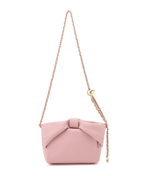 VIS（ビス）の「【2WAY】リボンハンドルミニショルダーバッグ（ショルダーバッグ・レディース・ブラック/オフホワイト/ピンク・FREE）」の11枚目の写真