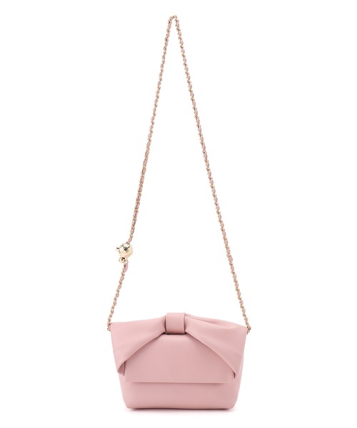 VIS（ビス）の「【2WAY】リボンハンドルミニショルダーバッグ（ショルダーバッグ・レディース・ブラック/オフホワイト/ピンク・FREE）」の12枚目の写真