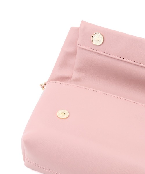 VIS（ビス）の「【2WAY】リボンハンドルミニショルダーバッグ（ショルダーバッグ・レディース・ブラック/オフホワイト/ピンク・FREE）」の16枚目の写真