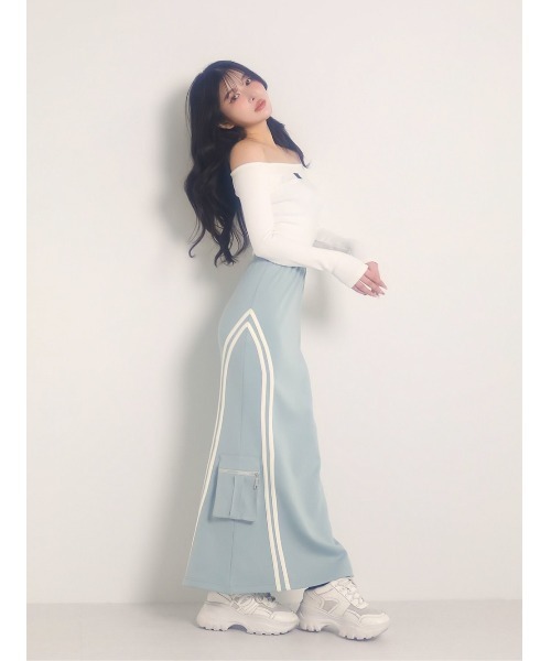 DDオフショルダーカットトップス（Tシャツ/カットソー）｜Darich