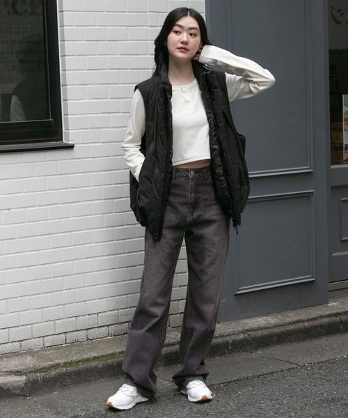 3.3 Field Trip （3.3フィールドトリップ）の「3.3 Field Trip／カラーデニム  2100042（デニムパンツ・レディース・パープル/ブラック・SMALL/MEDIUM）」の12枚目の写真