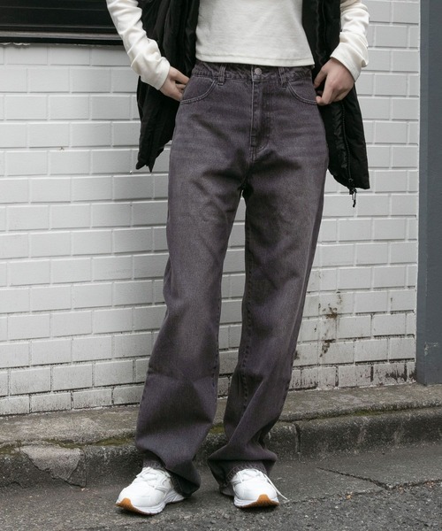 3.3 Field Trip （3.3フィールドトリップ）の「3.3 Field Trip／カラーデニム  2100042（デニムパンツ・レディース・パープル/ブラック・SMALL/MEDIUM）」の16枚目の写真