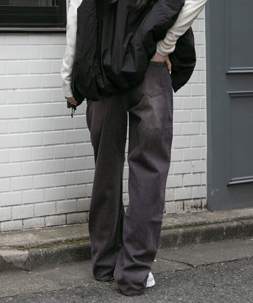 3.3 Field Trip （3.3フィールドトリップ）の「3.3 Field Trip／カラーデニム  2100042（デニムパンツ・レディース・パープル/ブラック・SMALL/MEDIUM）」の14枚目の写真