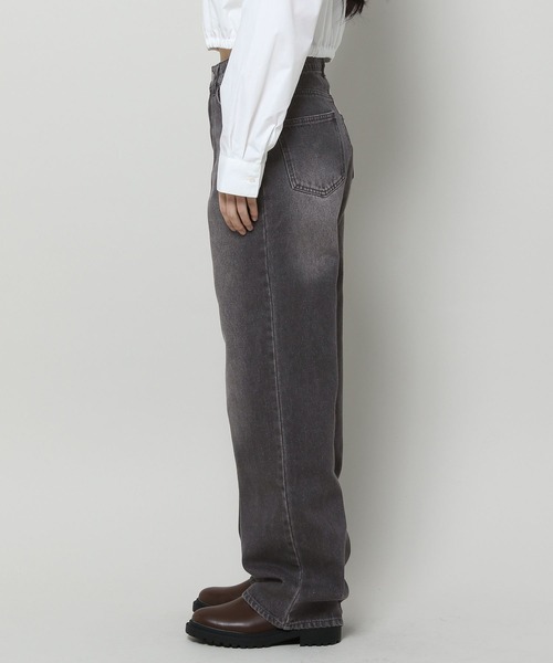 3.3 Field Trip （3.3フィールドトリップ）の「3.3 Field Trip／カラーデニム  2100042（デニムパンツ・レディース・パープル/ブラック・SMALL/MEDIUM）」の3枚目の写真