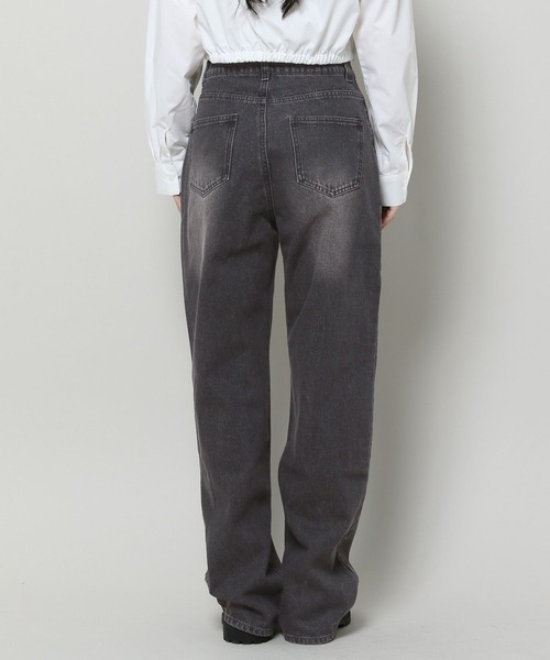 3.3 Field Trip （3.3フィールドトリップ）の「3.3 Field Trip／カラーデニム  2100042（デニムパンツ・レディース・パープル/ブラック・SMALL/MEDIUM）」の5枚目の写真