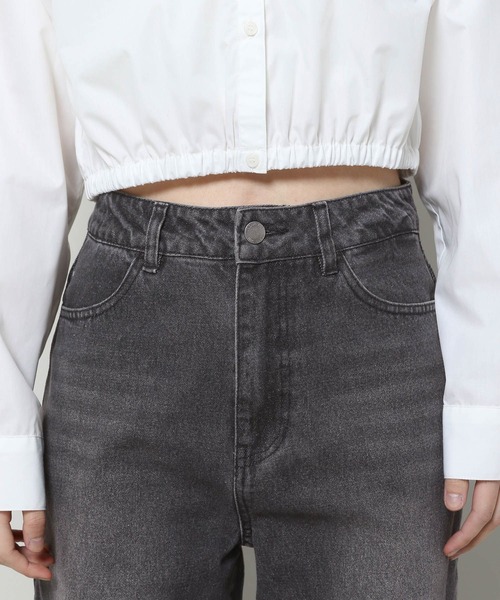 3.3 Field Trip （3.3フィールドトリップ）の「3.3 Field Trip／カラーデニム  2100042（デニムパンツ・レディース・パープル/ブラック・SMALL/MEDIUM）」の4枚目の写真