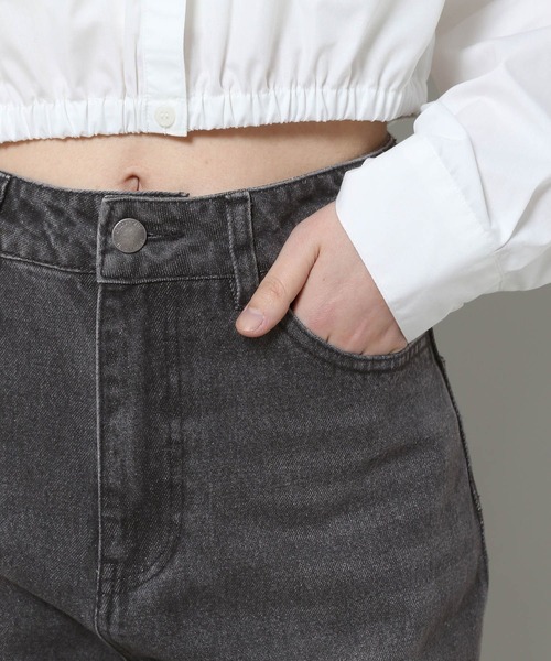 3.3 Field Trip （3.3フィールドトリップ）の「3.3 Field Trip／カラーデニム  2100042（デニムパンツ・レディース・パープル/ブラック・SMALL/MEDIUM）」の6枚目の写真