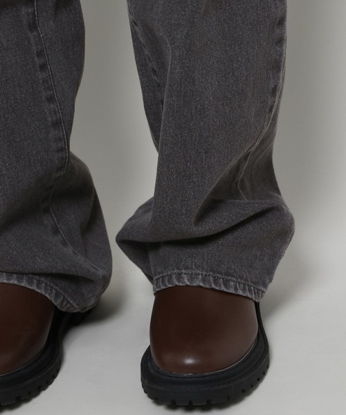 3.3 Field Trip （3.3フィールドトリップ）の「3.3 Field Trip／カラーデニム  2100042（デニムパンツ・レディース・パープル/ブラック・SMALL/MEDIUM）」の7枚目の写真