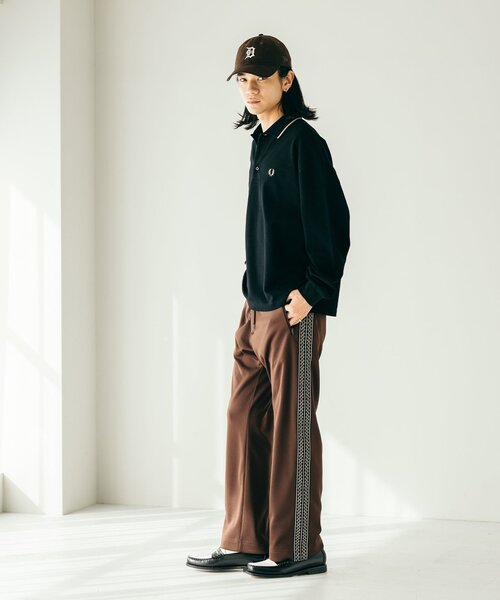 JOURNAL STANDARD（ジャーナルスタンダード）の「トライバルパターン トラックパンツ（その他パンツ・メンズ・ブラック/ブラウン/ネイビー・MEDIUM/LARGE）」の7枚目の写真