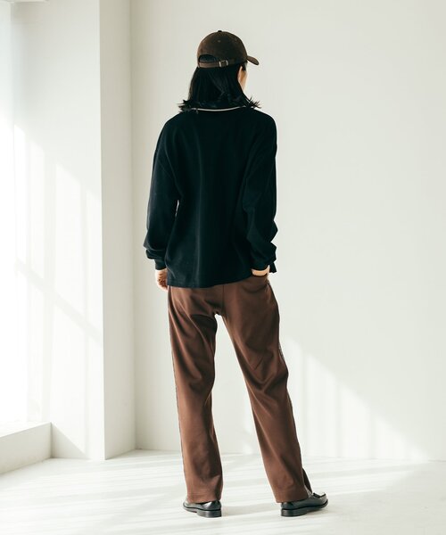 JOURNAL STANDARD（ジャーナルスタンダード）の「トライバルパターン トラックパンツ（その他パンツ・メンズ・ブラック/ブラウン/ネイビー・MEDIUM/LARGE）」の4枚目の写真