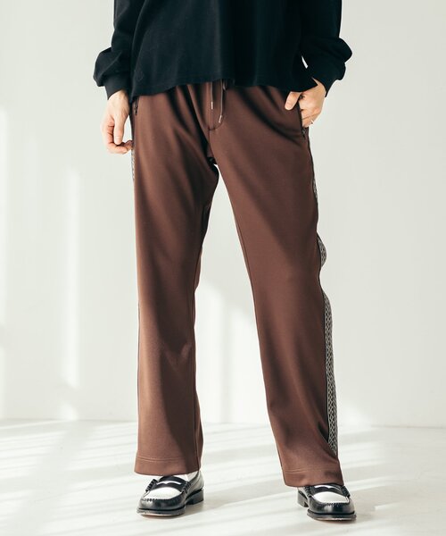 JOURNAL STANDARD（ジャーナルスタンダード）の「トライバルパターン トラックパンツ（その他パンツ・メンズ・ブラック/ブラウン/ネイビー・MEDIUM/LARGE）」の6枚目の写真