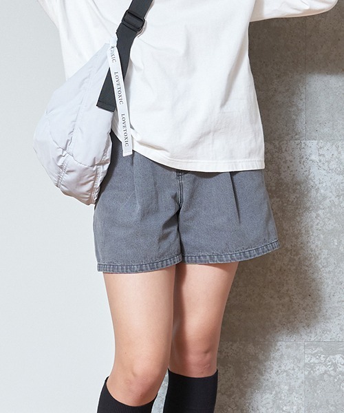 セール】ベルトつきタックショートパンツ（その他パンツ
