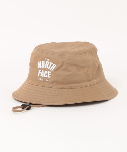 THE NORTH FACE(ザノースフェイス)の「THE NORTH FACE/ザ・ノース・フェイス/K MESSAGE HAT/キッズ メッセージハット/HEADWEAR/ヘッドウェア/NNJ02408/K MESSAGE HAT(サンバイザー・キッズ・ベージュ/ブラック・L/M)」の1枚目の写真