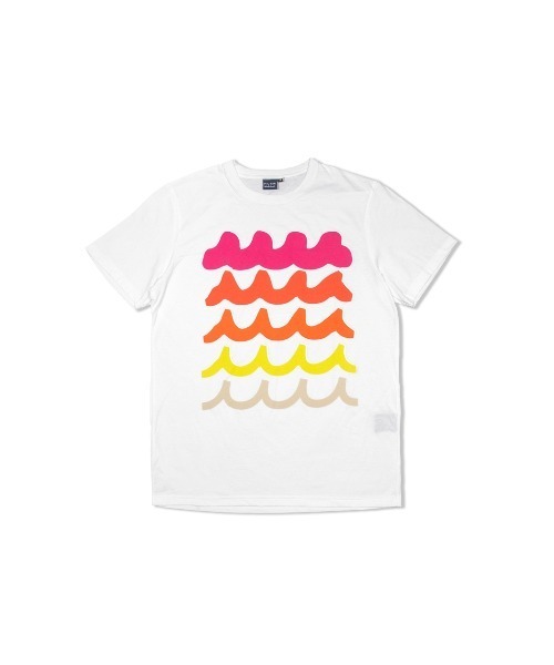 RAINBOW WAVE Tシャツ ver2（Tシャツ/カットソー）｜muta marine