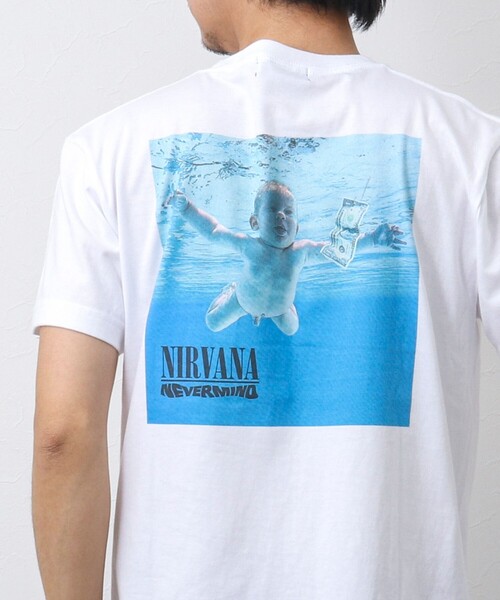 GOOD ROCK SPEED（グッドロックスピード）の「【Good Rock Speed/グッドロックスピード】NIRVANA / ニルヴァーナ / 別注プリントTシャツ（Tシャツ/カットソー・メンズ・ホワイト/スミクロ/ホワイト系その他・M/L/S）」の4枚目の写真