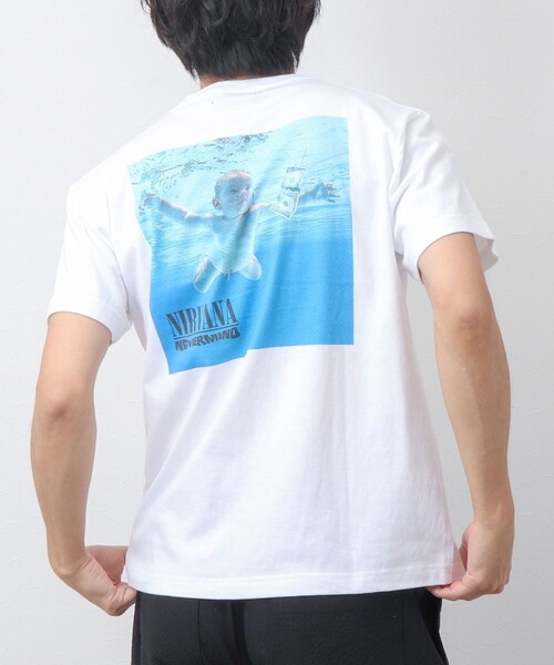 GOOD ROCK SPEED（グッドロックスピード）の「【Good Rock Speed/グッドロックスピード】NIRVANA / ニルヴァーナ / 別注プリントTシャツ（Tシャツ/カットソー・メンズ・ホワイト/スミクロ/ホワイト系その他・M/L/S）」の5枚目の写真