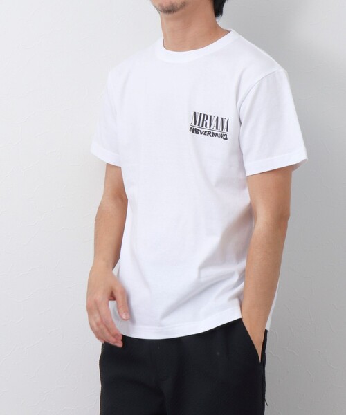 GOOD ROCK SPEED（グッドロックスピード）の「【Good Rock Speed/グッドロックスピード】NIRVANA / ニルヴァーナ / 別注プリントTシャツ（Tシャツ/カットソー・メンズ・ホワイト/スミクロ/ホワイト系その他・M/L/S）」の10枚目の写真