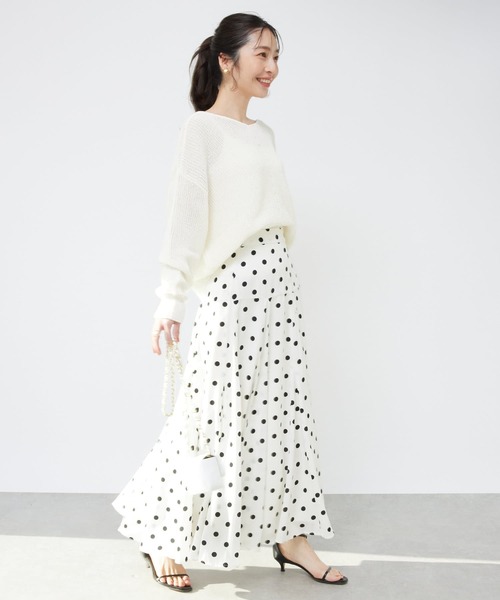 La boutique BonBon ドットプリントマチフレアスカート La boutique BonBon（ラブティックボンボン）の「ドットプリント