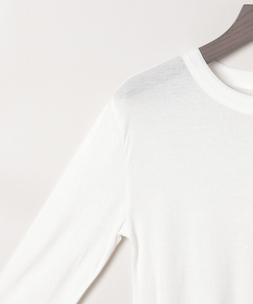 eL（エル）の「【eL】Sheer Fit  Pullover LS/108186（Tシャツ/カットソー・レディース・ブラック/グレイッシュベージュ/オフホワイト/ライトブルー/レッド・FREE）」の11枚目の写真