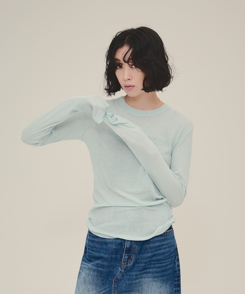 eL】Sheer Fit Pullover LS/108186（Tシャツ/カットソー）｜eL