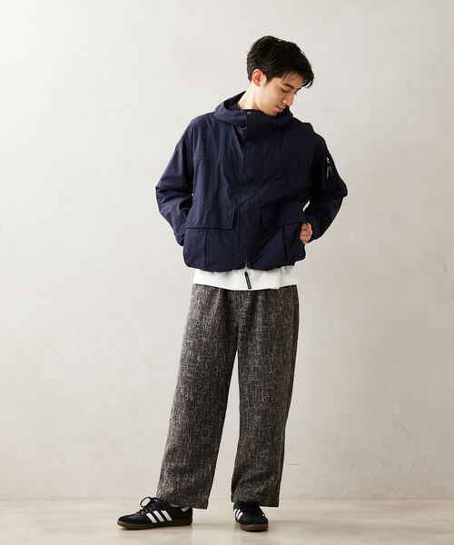 JOURNAL STANDARD relume（ジャーナルスタンダード　レリューム）の「サマーツイード ルーズイージーパンツ（スラックス・メンズ・チャコールグレー/ブラック/グレー・MEDIUM/LARGE）」の6枚目の写真