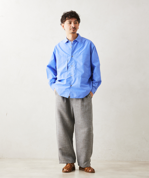 JOURNAL STANDARD relume（ジャーナルスタンダード　レリューム）の「サマーツイード ルーズイージーパンツ（スラックス・メンズ・チャコールグレー/ブラック/グレー・MEDIUM/LARGE）」の7枚目の写真