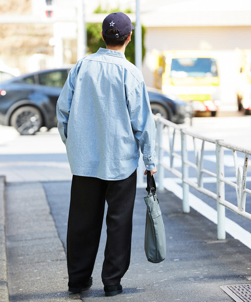 JOURNAL STANDARD relume（ジャーナルスタンダード　レリューム）の「サマーツイード ルーズイージーパンツ（スラックス・メンズ・チャコールグレー/ブラック/グレー・MEDIUM/LARGE）」の9枚目の写真