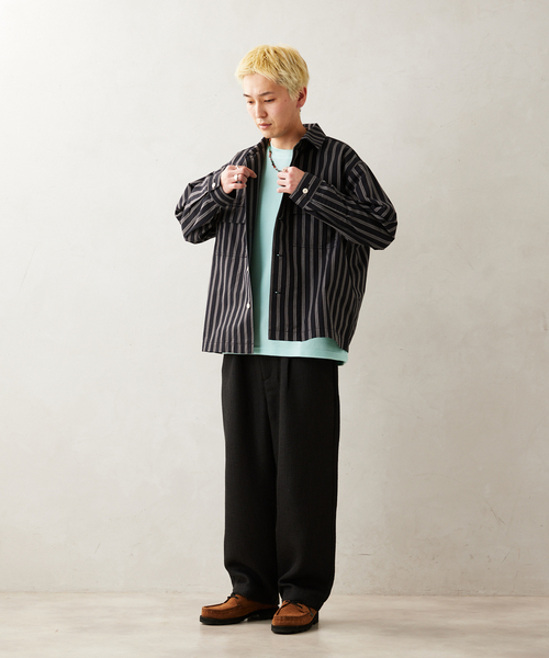 JOURNAL STANDARD relume（ジャーナルスタンダード　レリューム）の「サマーツイード ルーズイージーパンツ（スラックス・メンズ・チャコールグレー/ブラック/グレー・MEDIUM/LARGE）」の16枚目の写真