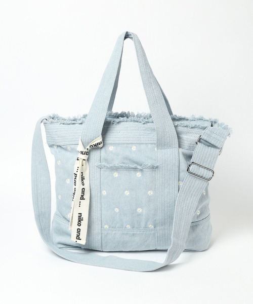 niko and...(ニコアンド)の「オリジナルキャンバス2WAYショルダーバッグ(ショルダーバッグ・レディース・ネイビー/ブラック/ブルー/アイボリー/スカイブルー・0)」の5枚目の写真