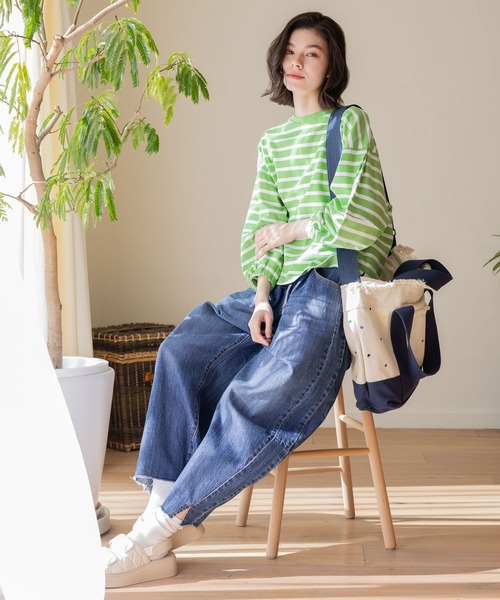 niko and...(ニコアンド)の「オリジナルキャンバス2WAYショルダーバッグ(ショルダーバッグ・レディース・ネイビー/ブラック/ブルー/アイボリー/スカイブルー・0)」の10枚目の写真