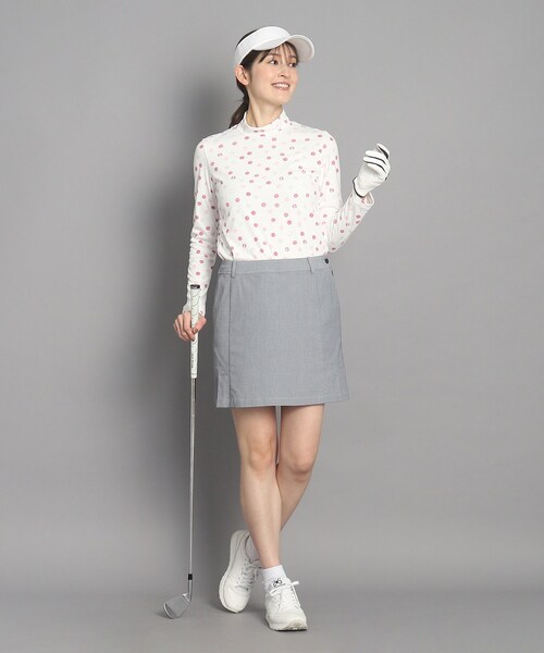 adabat（アダバット）の「◆ドットロゴデザイン 長袖モックネックプルオーバー（Tシャツ/カットソー・レディース・ピンク系その他/グリーン系その他2/ネイビー系・38/40/42/36）」の6枚目の写真