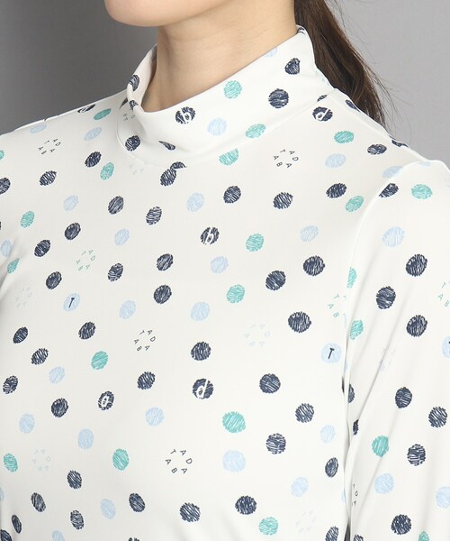 adabat（アダバット）の「◆ドットロゴデザイン 長袖モックネックプルオーバー（Tシャツ/カットソー・レディース・ピンク系その他/グリーン系その他2/ネイビー系・38/40/42/36）」の19枚目の写真