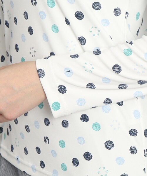 adabat（アダバット）の「◆ドットロゴデザイン 長袖モックネックプルオーバー（Tシャツ/カットソー・レディース・ピンク系その他/グリーン系その他2/ネイビー系・38/40/42/36）」の20枚目の写真