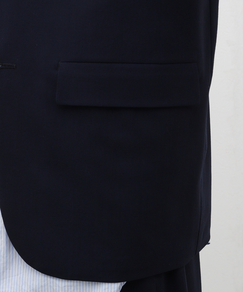 ATON（エイトン）の「【ATON / エイトン】HIGH TWIST WOOL TAILORED JACKET（テーラードジャケット・メンズ・ネイビー・6/4）」の11枚目の写真