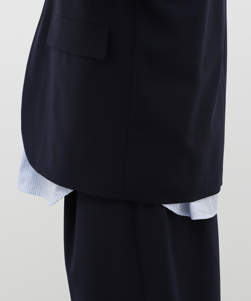 ATON（エイトン）の「【ATON / エイトン】HIGH TWIST WOOL TAILORED JACKET（テーラードジャケット・メンズ・ネイビー・6/4）」の12枚目の写真