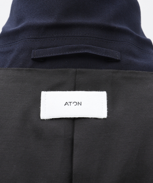 ATON（エイトン）の「【ATON / エイトン】HIGH TWIST WOOL TAILORED JACKET（テーラードジャケット・メンズ・ネイビー・6/4）」の16枚目の写真