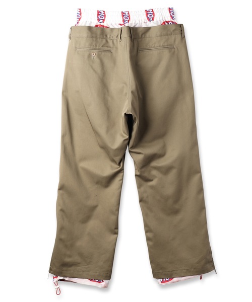 amok(アモク)の「LOGO LINING DOCKING PANTS(チノパンツ・メンズ・ブラック/カーキ・S/M/L)」の14枚目の写真