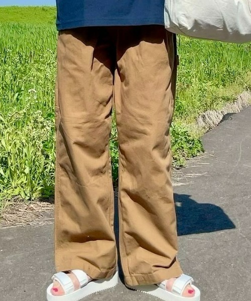 BACK NUMBER(バックナンバー)の「【BACK NUMBER】カラーペインターイージーパンツ(カーゴパンツ・メンズ・ブラウン/ダークグレー・S/M/L/XL)」の2枚目の写真