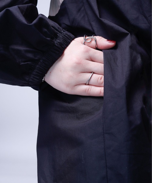 rovtski(ロフトスキー)の「配色ノーカラーシャツワンピース(シャツワンピース・レディース・ブラック・FREE)」の14枚目の写真