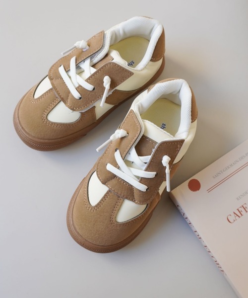 Bambin（ボンバン）の「【 Bambin / ボンバン 】 コントラストカラー クラシック スニーカー（スニーカー・キッズ・アイボリー/ブラウン・15 /16/17）」の7枚目の写真