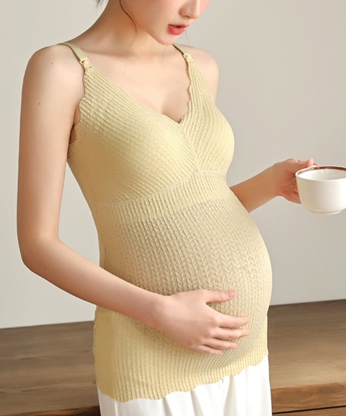 aimoha（アイモハ）の「マタニティキャミソール (SS)（マタニティウェア/グッズ・レディース・ブラック/ブルー/ホワイト/ベージュ/イエロー・MEDIUM/LARGE/X-LARGE/XX-LARGE）」の14枚目の写真